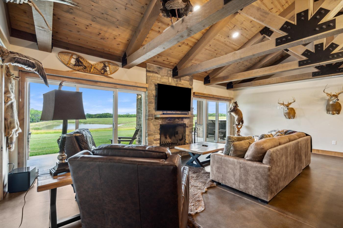 Great room at Wilderness Ranch
