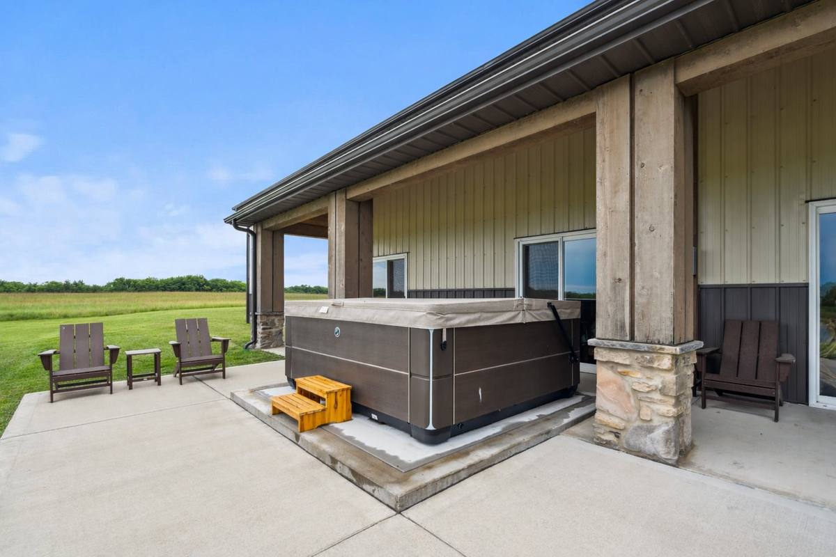 Hot tub exterior