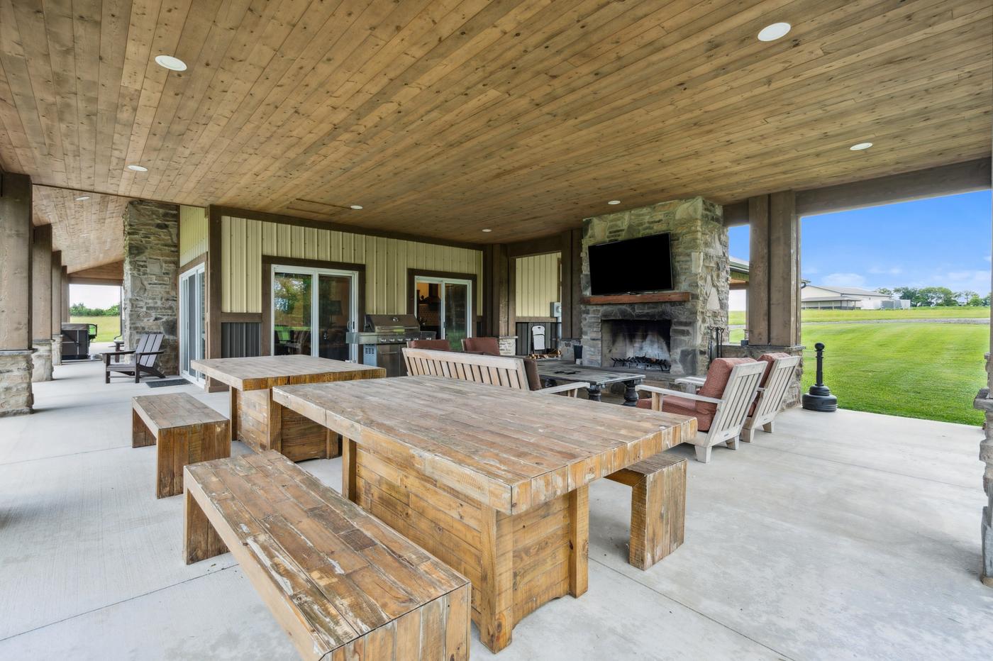 Covered patio daytime